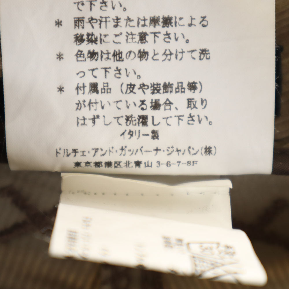 DOLCE&GABBANA ドルチェアンドガッバーナ イタリア製 ストレート コーデュロイパンツ 42 ブラウン レディース