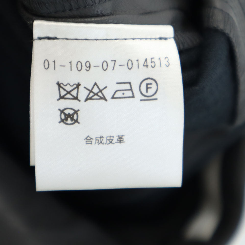 未使用 ESTNATION エストネーション 日本製 フェイク レザーパンツ 38 チャコールグレー レディース