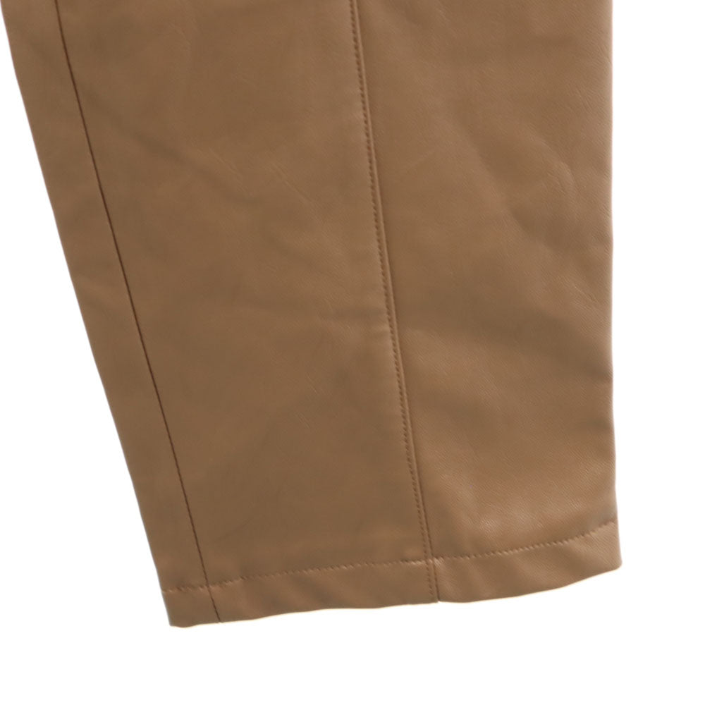 未使用 allureville アルアバイル フェイク レザーパンツ 2 ブラウン レディース