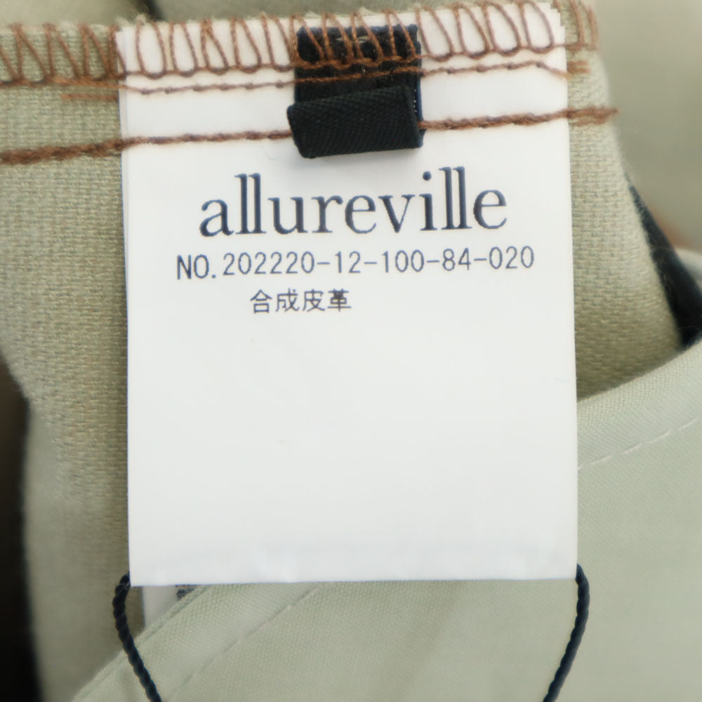 未使用 allureville アルアバイル フェイク レザーパンツ 2 ブラウン レディース