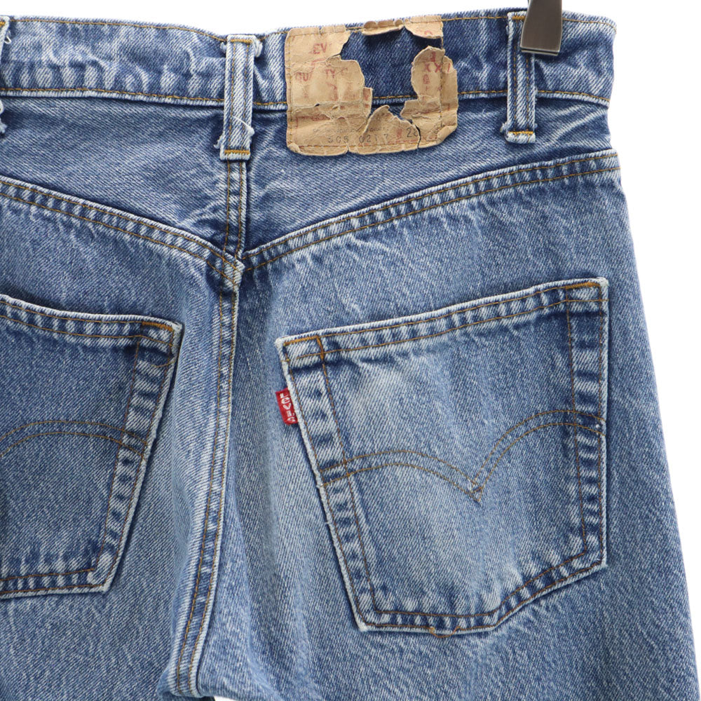 Levi's リーバイス 80s 505-0217 オールド USA製 チェーンステッチ ボタン裏650 デニムパンツ ｗ28 ブルー メンズ