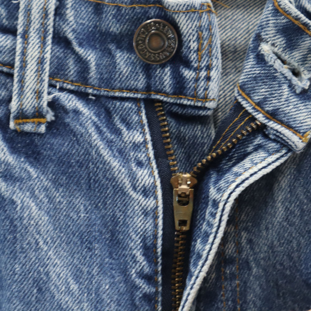 Levi's リーバイス 80s 505-0217 オールド USA製 チェーンステッチ ボタン裏650 デニムパンツ ｗ28 ブルー メンズ