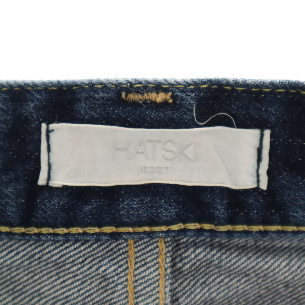 ハツキ テーパードデニムパンツ 0 インディゴブルー ジーンズ ボタンフライ メンズ