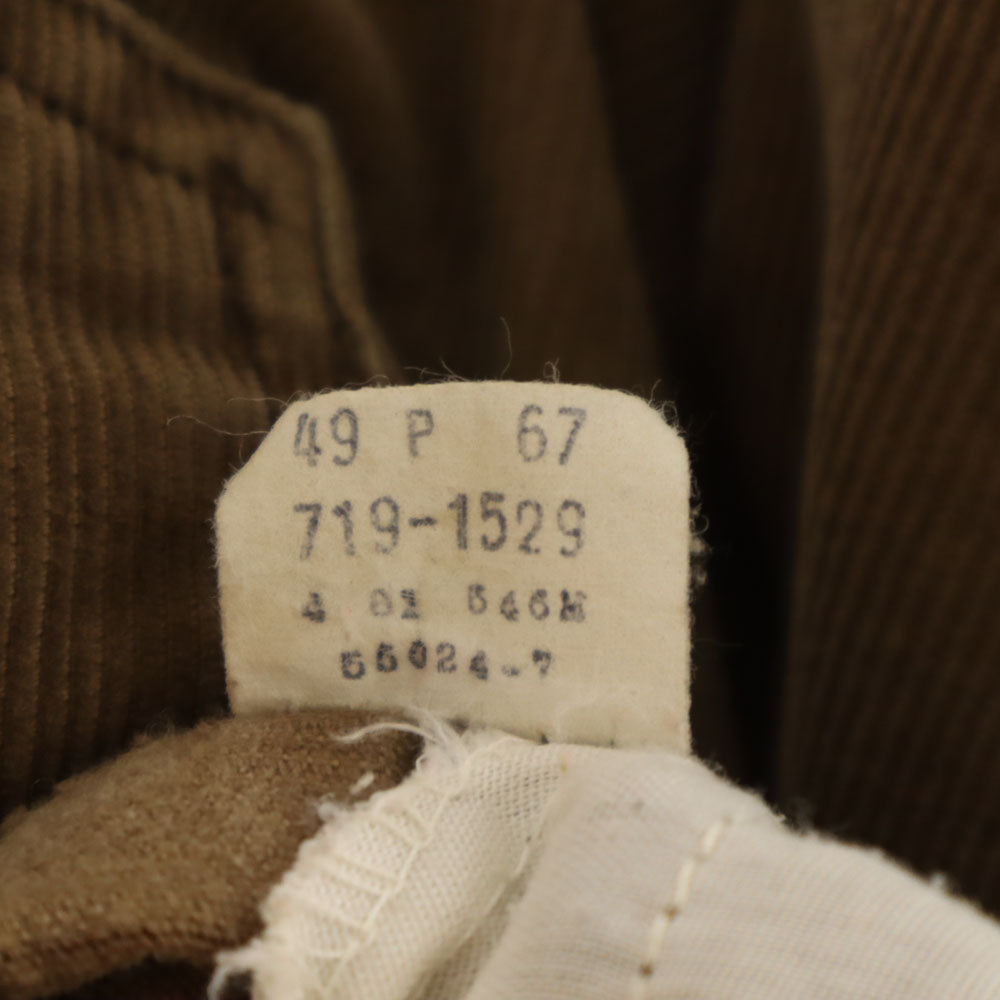 Levi's リーバイス 80s 719-1529 ヴィンテージ ボタン裏22 コーデュロイパンツ w28 ブラウン系 メンズ