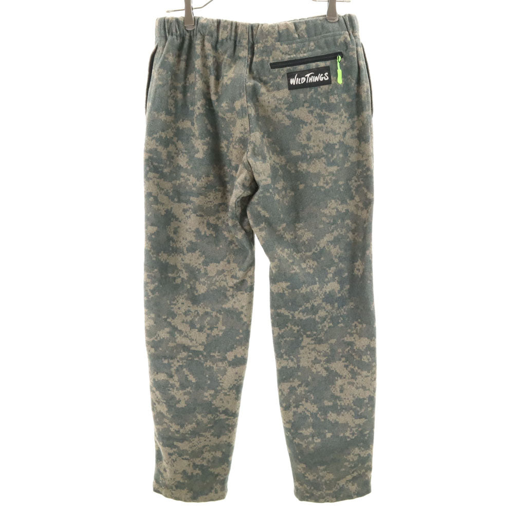 WILDTHINGS ワイルドシングス ウールブレンド モザイクカモフラ ロングパンツ S カーキ系 メンズ
