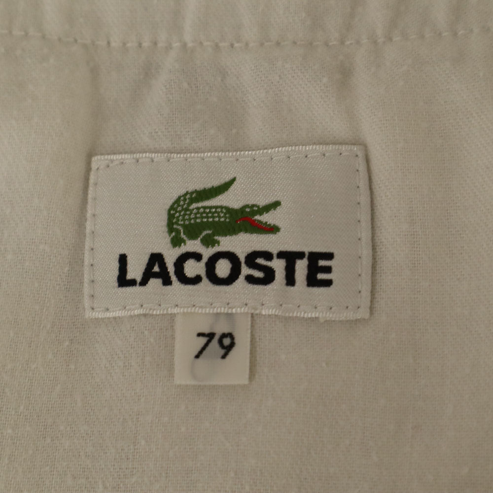 ラコステ 2タック ロングパンツ 79 ホワイト系 LACOSTE メンズ