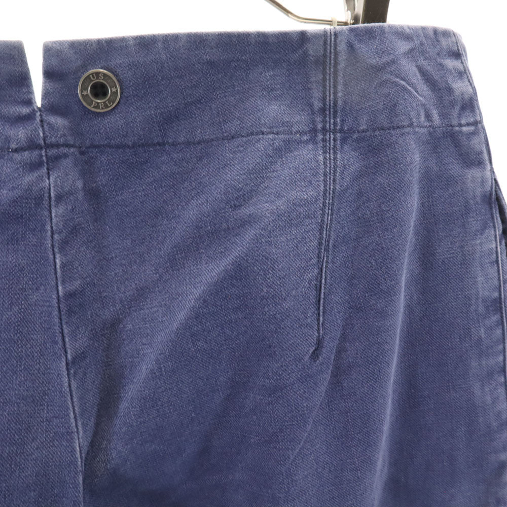 RALPH LAUREN ラルフローレン 日本製 ボタンフライ ワイドパンツ 11 ネイビー系 レディース
