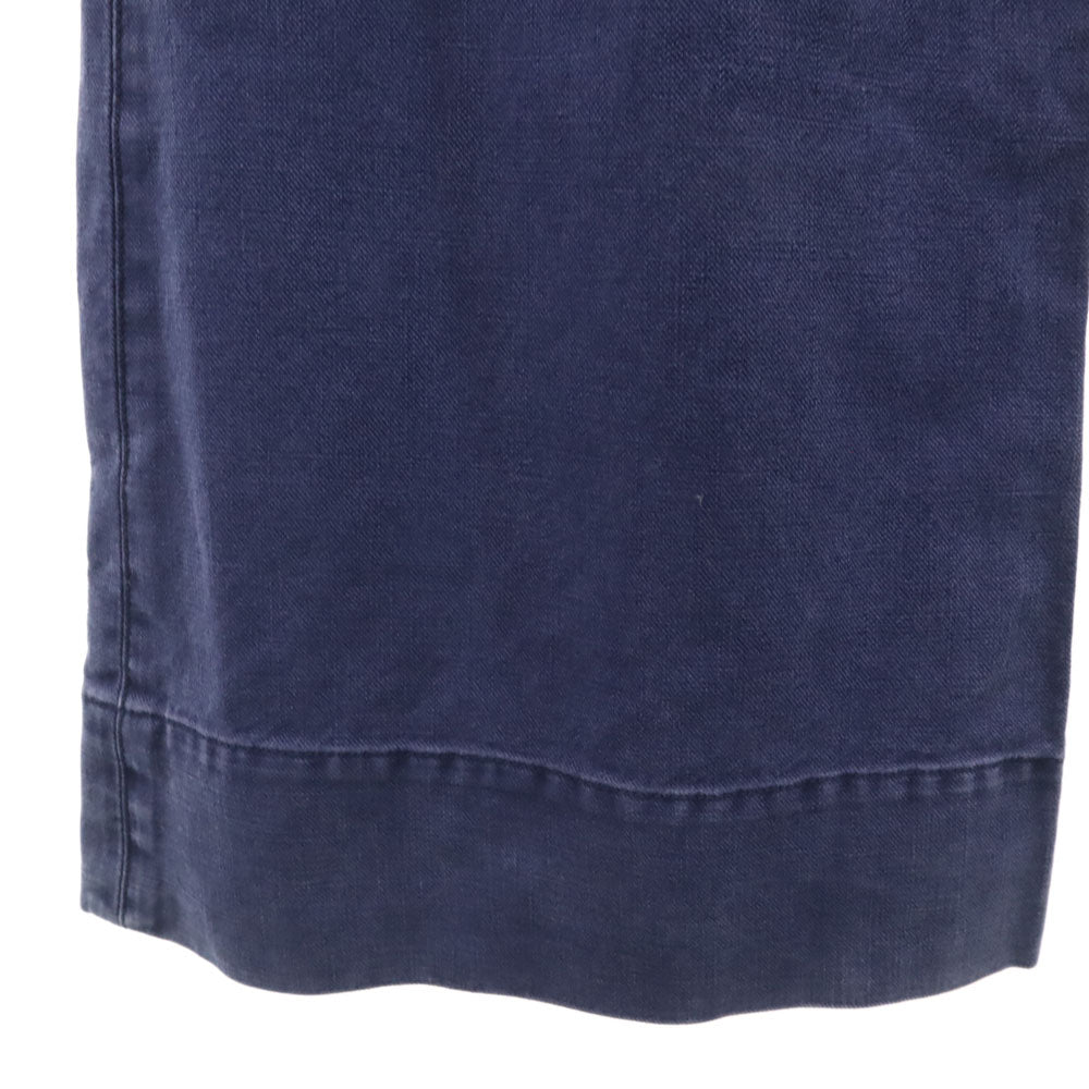 RALPH LAUREN ラルフローレン 日本製 ボタンフライ ワイドパンツ 11 ネイビー系 レディース