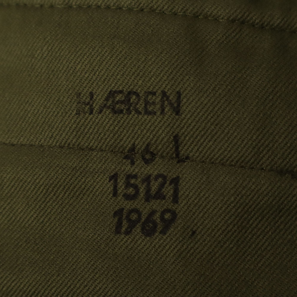 ノルウェー軍 60s ヴィンテージ ウールブレンド トラウザー パンツ 46L グリーン ドレスパンツ メンズ