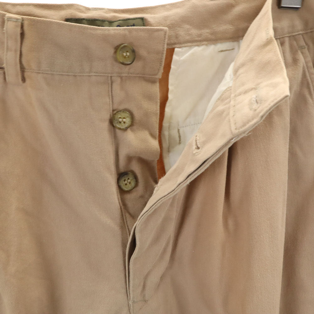 カルバンクラインスポーツ 90s 00s オールド タック パンツ w31 ベージュ系 ボタンフライ メンズ