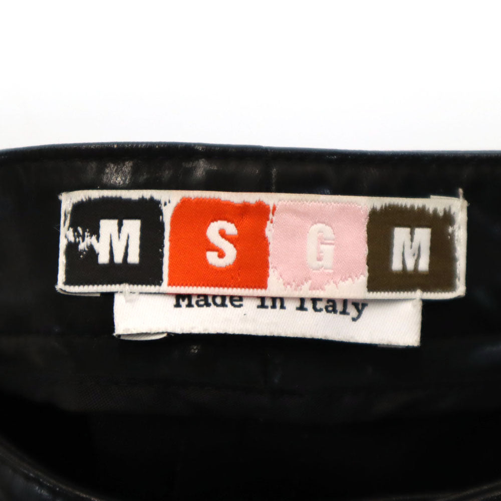 MSGM エムエスジーエム イタリア製 ロングパンツ 42 ブラック系 メンズ