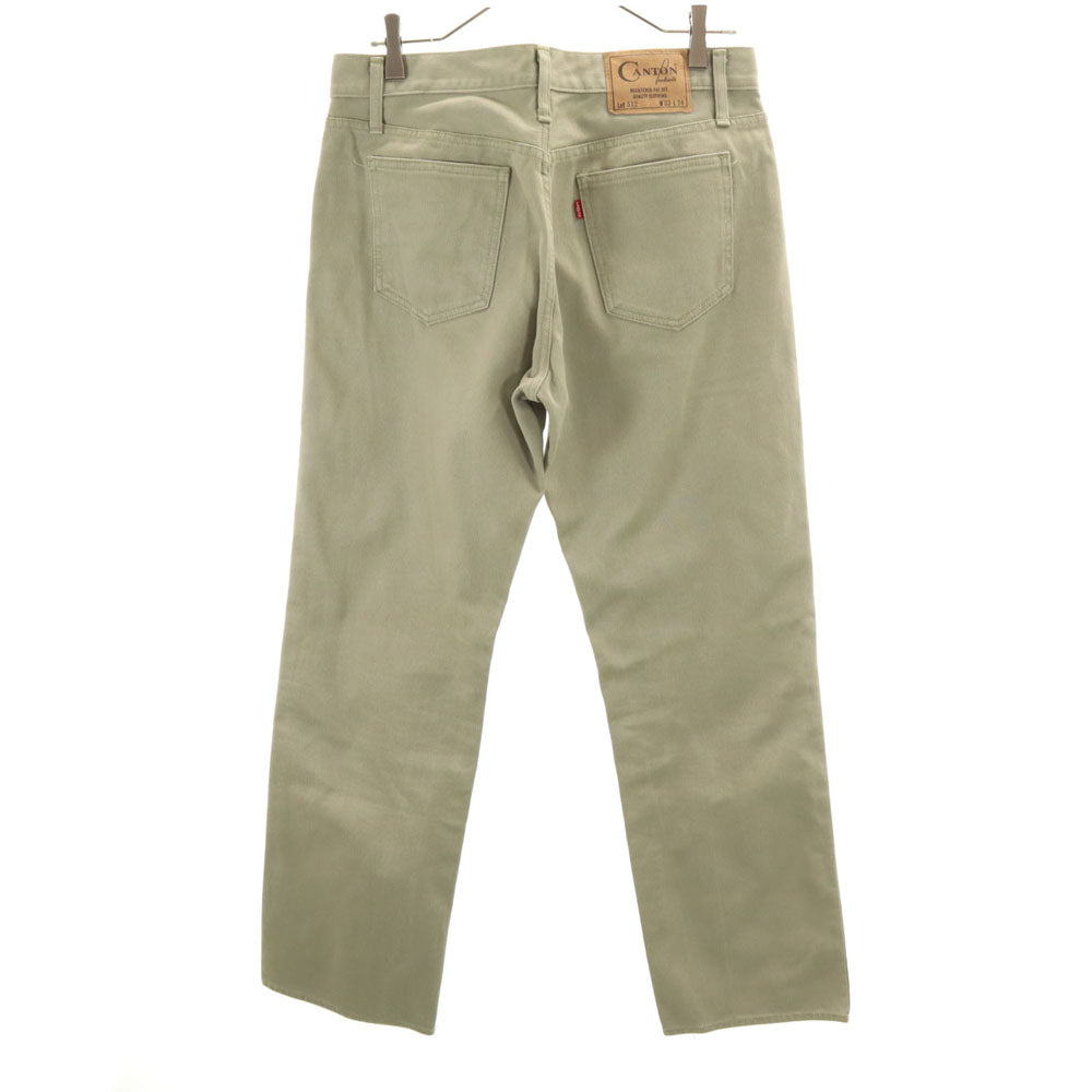 CANTON キャントン 512 日本製 ロングパンツ W33 グレージュ 5ポケット メンズ