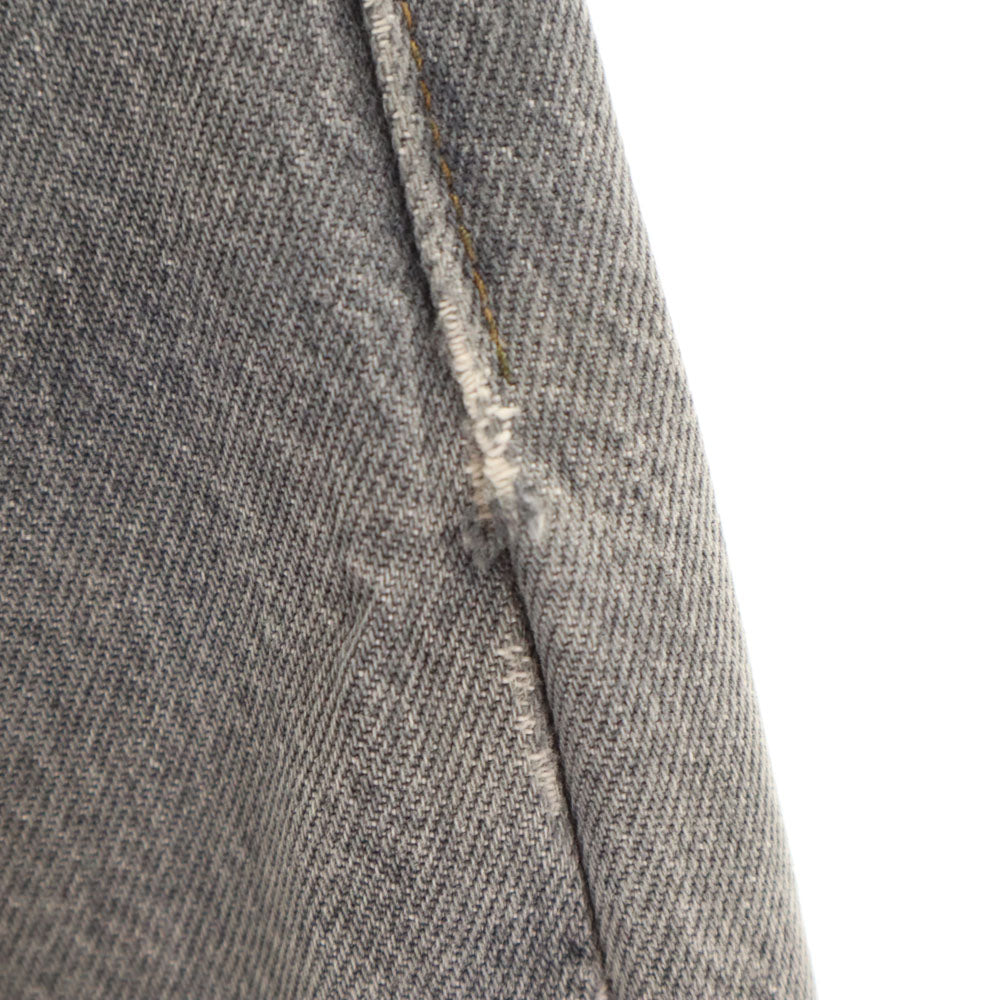 Levi's リーバイス 80s 501-0658 後染め ブラック ヴィンテージ カラー デニムパンツ W31 グレー ジーンズ ボタンフライ メンズ