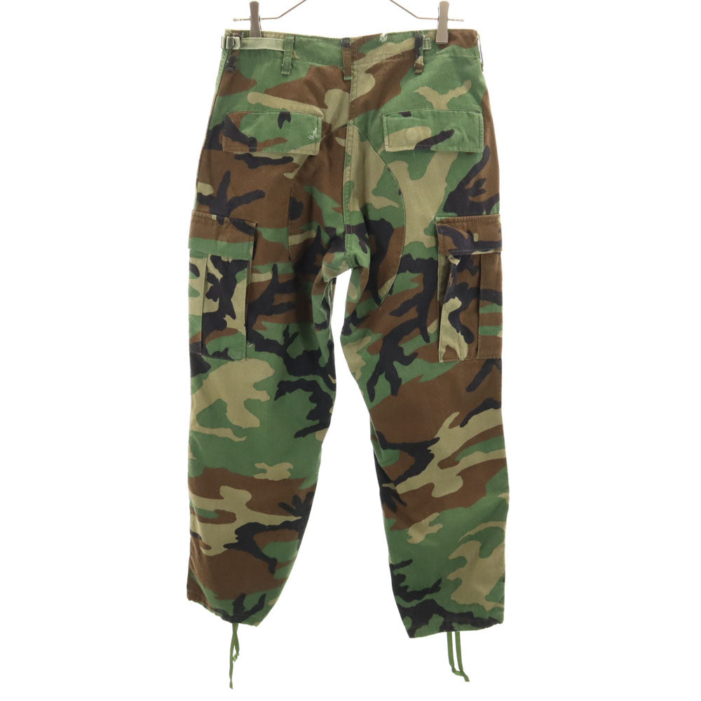 US ARMY アメリカ軍 90s オールド SPO カモフラ柄 ミリタリー カーゴパンツ ｗ27 カーキ系 迷彩 メンズ