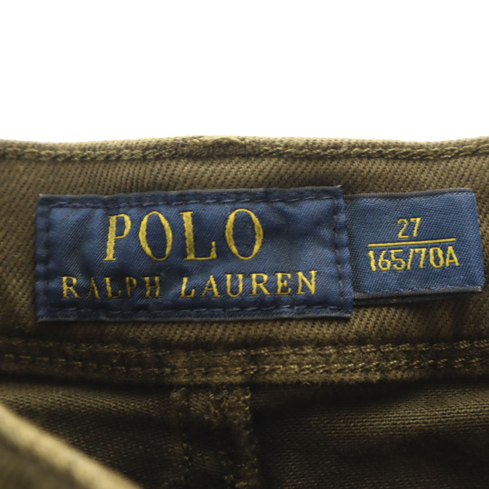 ポロラルフローレン スキニーパンツ W27 カーキ POLO RALPH LAUREN レディース