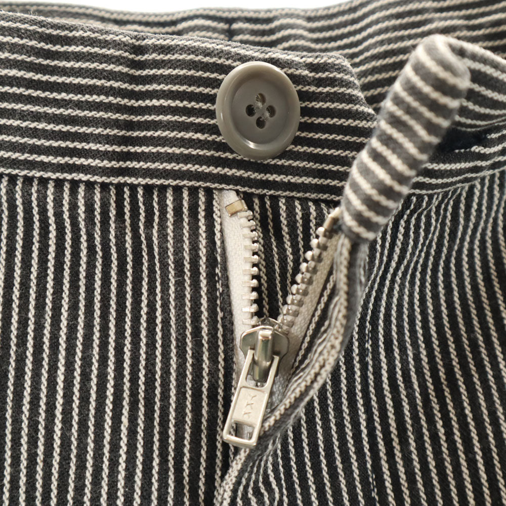 COMME des GARCONS HOMME PLUS コムデギャルソンオムプリュス 2001年 00s 日本製 ストライプ柄 ロングパンツ M ブラック 他 メンズ