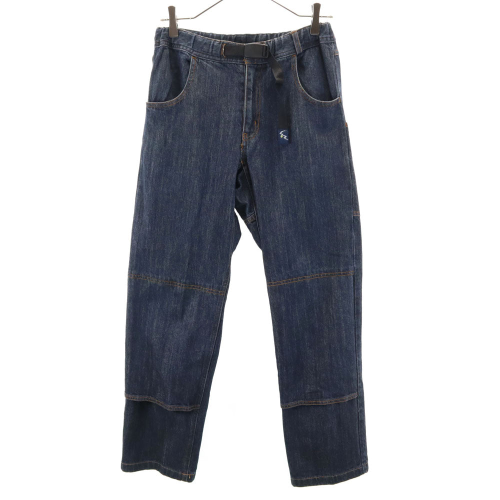 マウンテンマニア デニム アウトドアパンツ S ネイビー クライミング メンズ