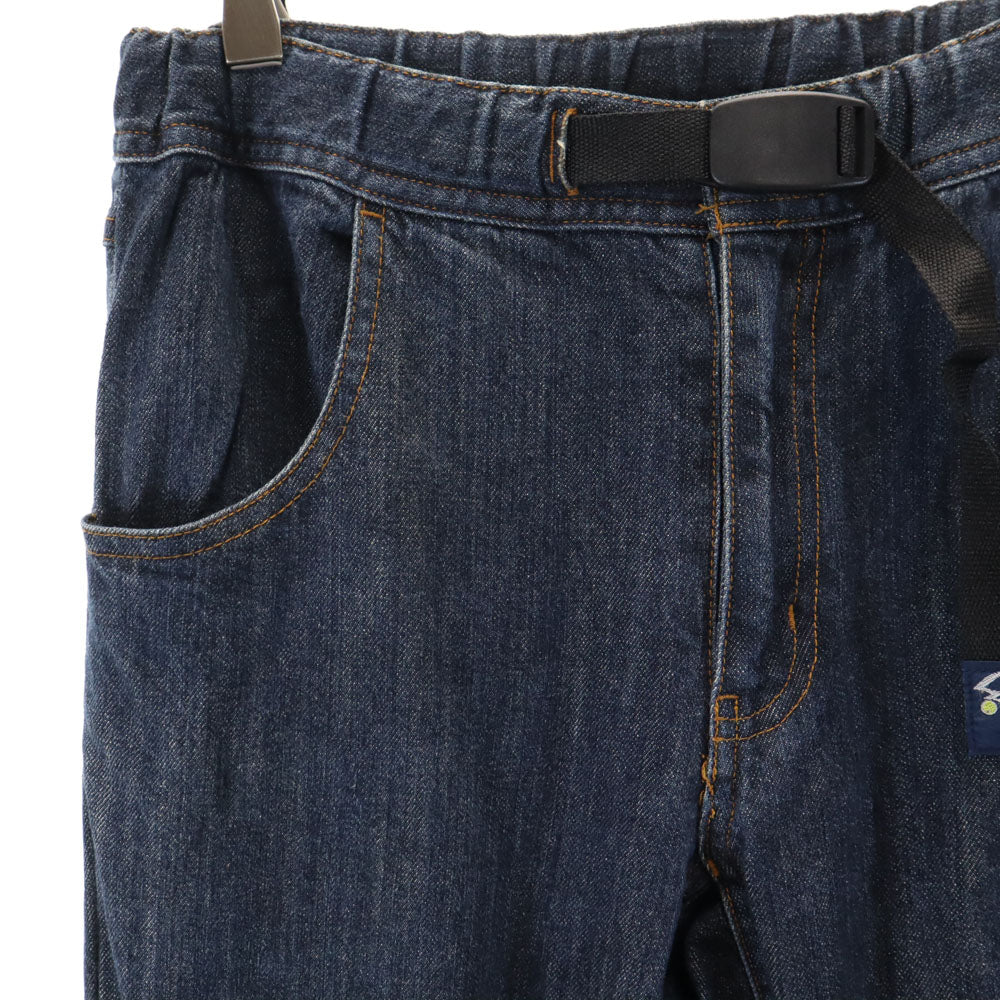 マウンテンマニア デニム アウトドアパンツ S ネイビー クライミング メンズ