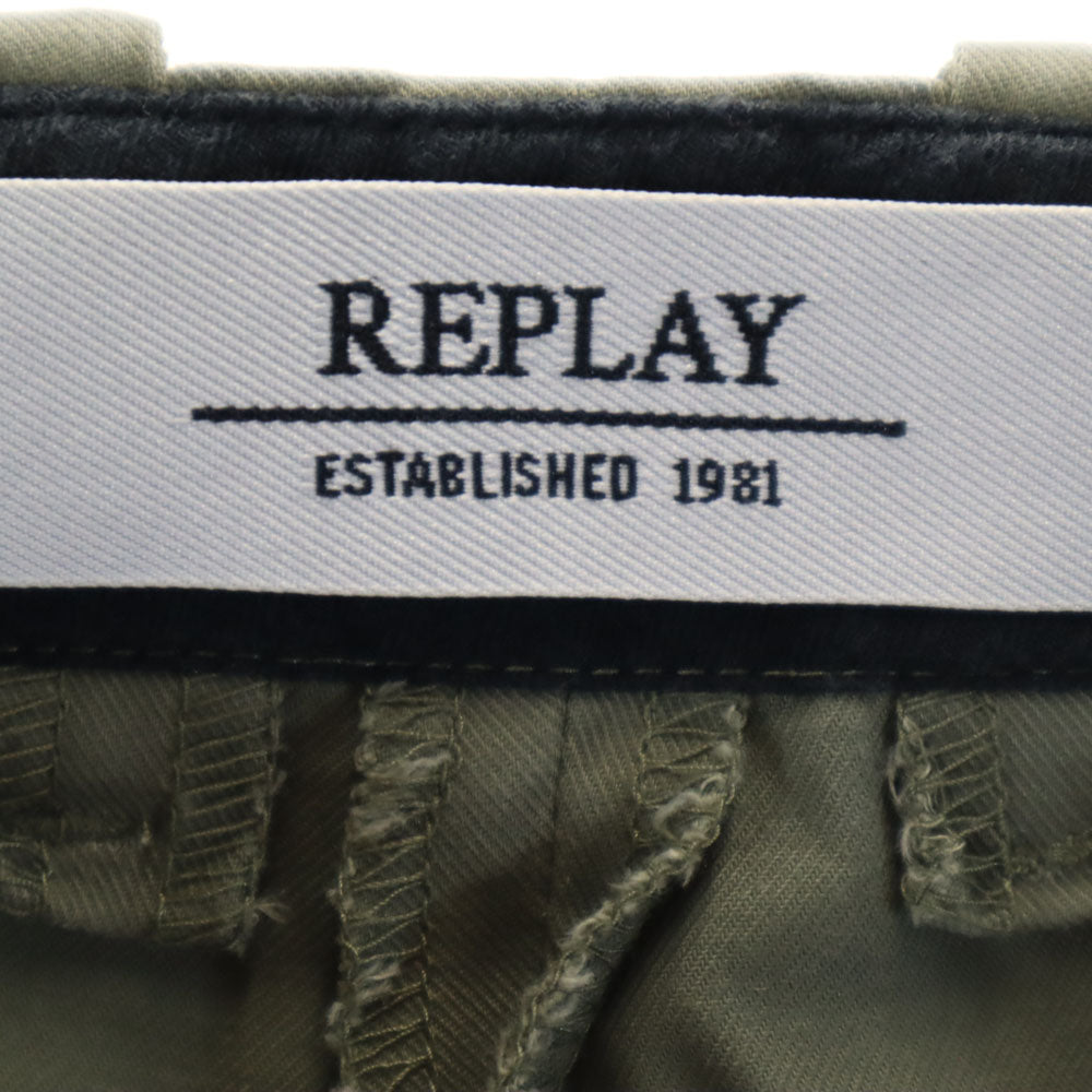 REPLAY リプレイ ロングパンツ ｗ25 カーキ レディース