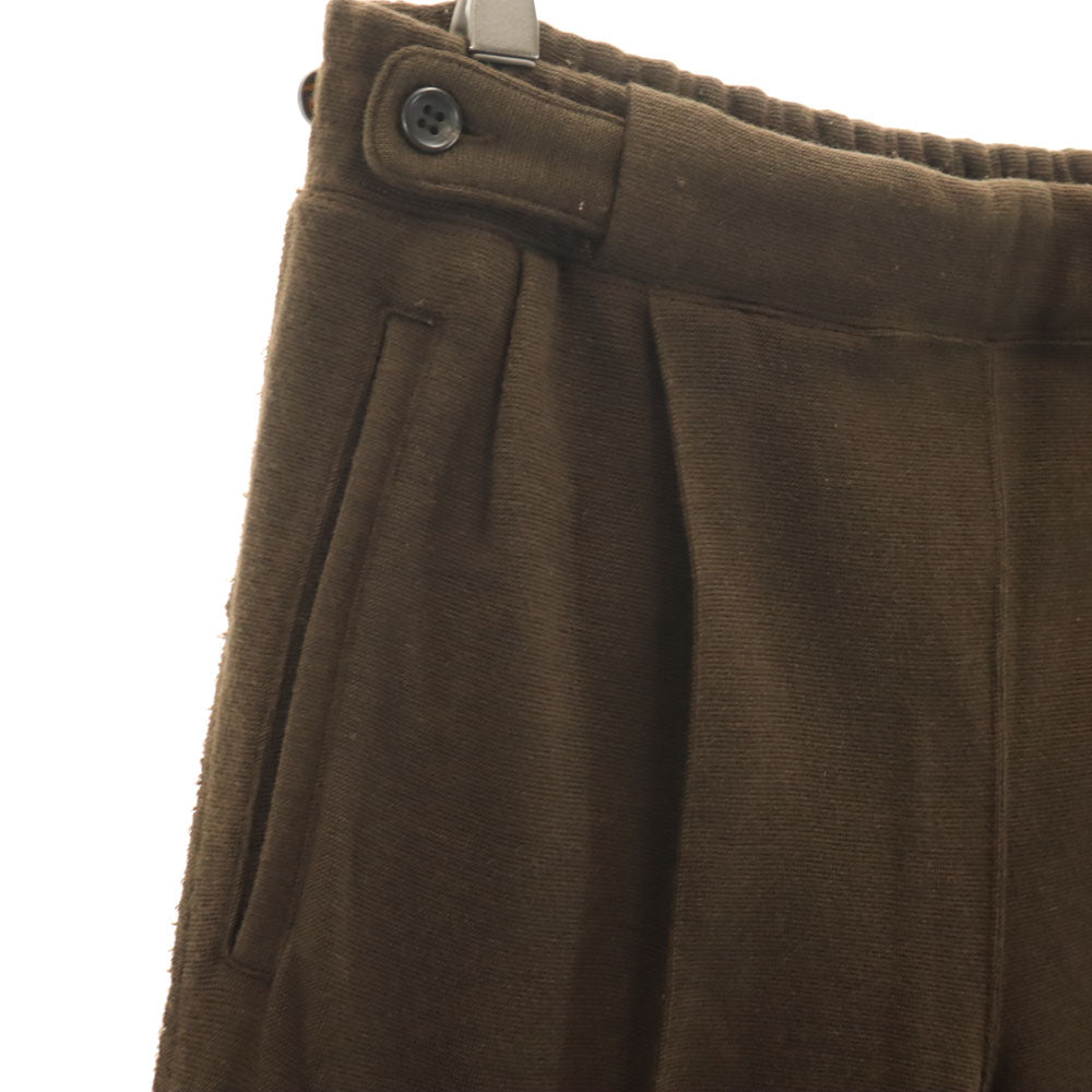 レインメーカー 日本製 ニット テーパードパンツ 4 ブラウン メンズ