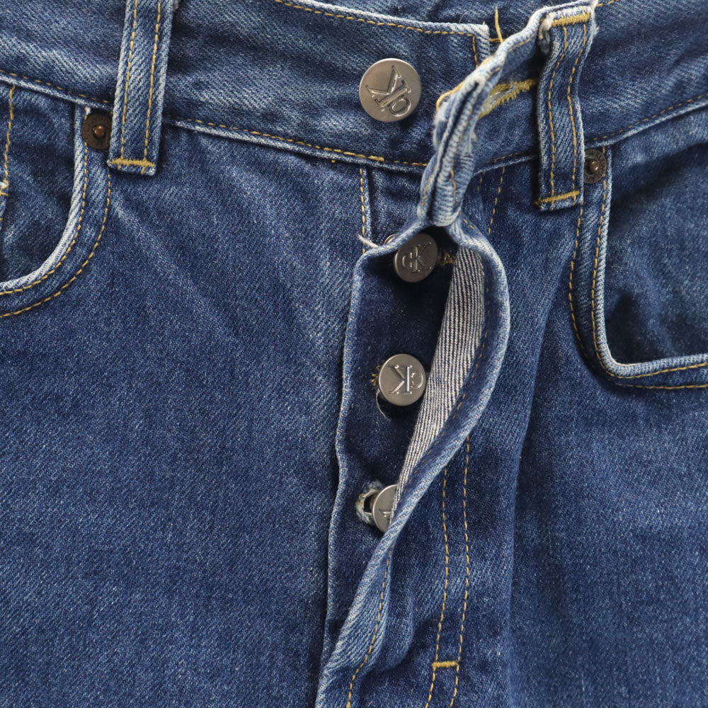 CK CALVIN KLEIN シーケーカルバンクライン デニムパンツ ウォッシュブルー ジーンズ ボタンフライ メンズ