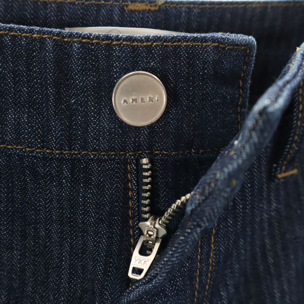 未使用 AMERI UNDRESSED アメリ ストライプ柄 ストレートデニムパンツ ｗ25 ジーンズ タグ付き レディース