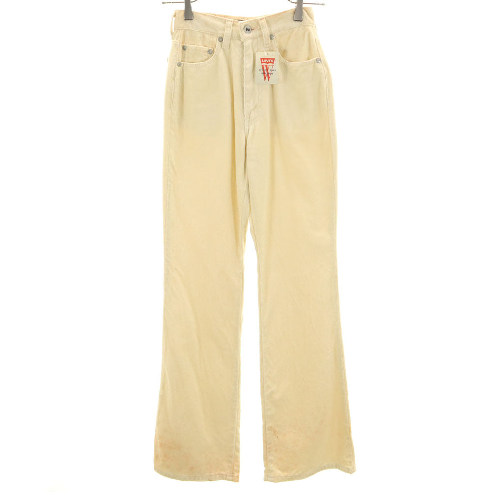 Levi's リーバイス 90s 未使用 シルバータブ オールド デッドストック フレアパンツ W27 アイボリー レディース
