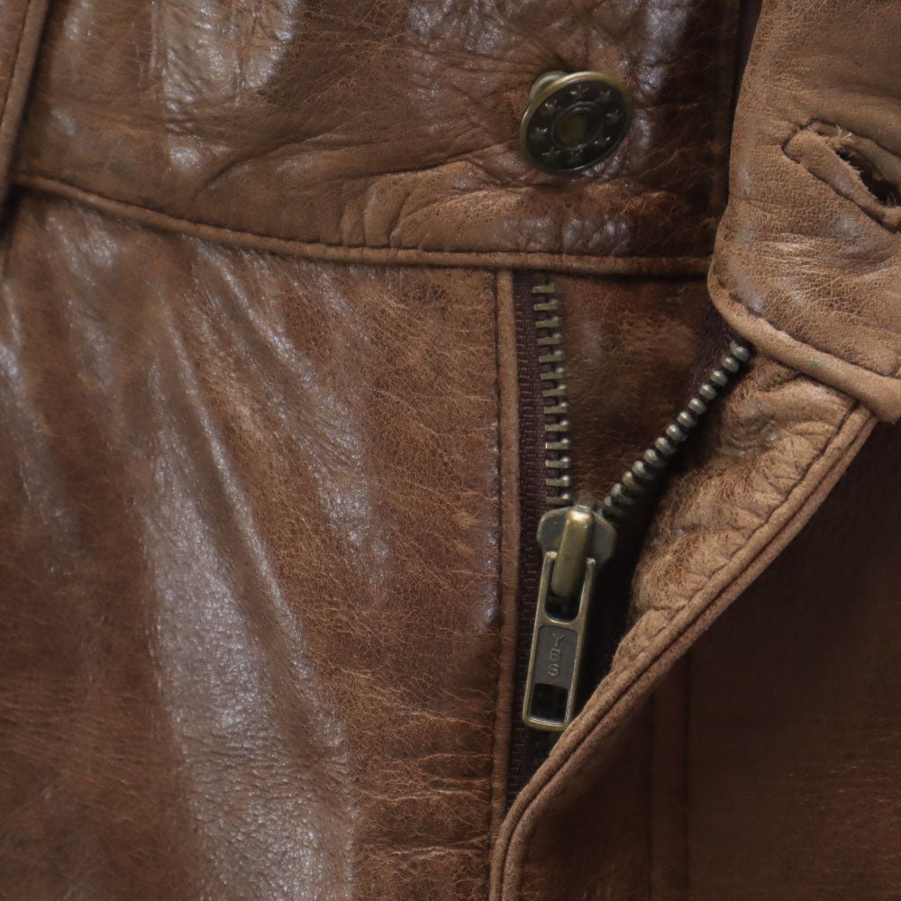 SHOOT ONE JEANS INTERNATIONAL レザーパンツ L ブラウン レディース