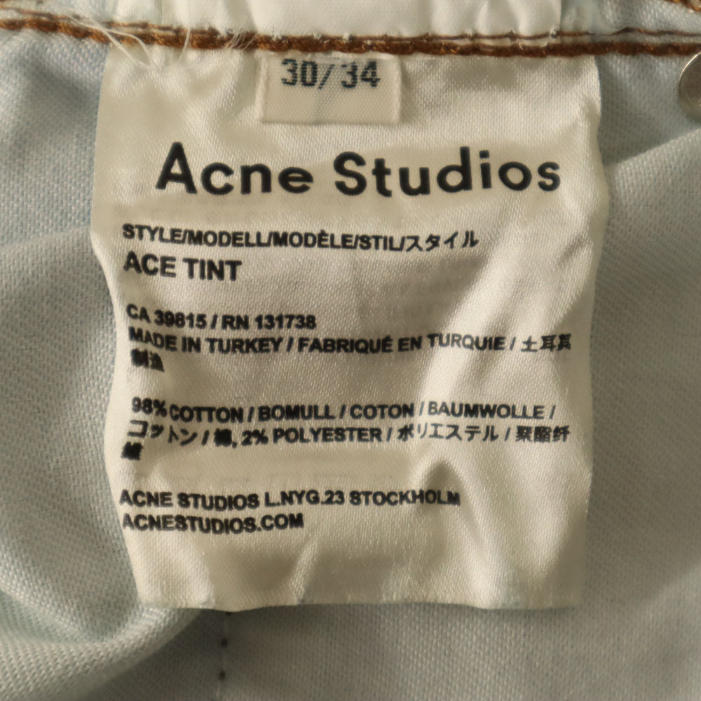 ACNE アクネ ストレートデニムパンツ 30/34 ブルー メンズ