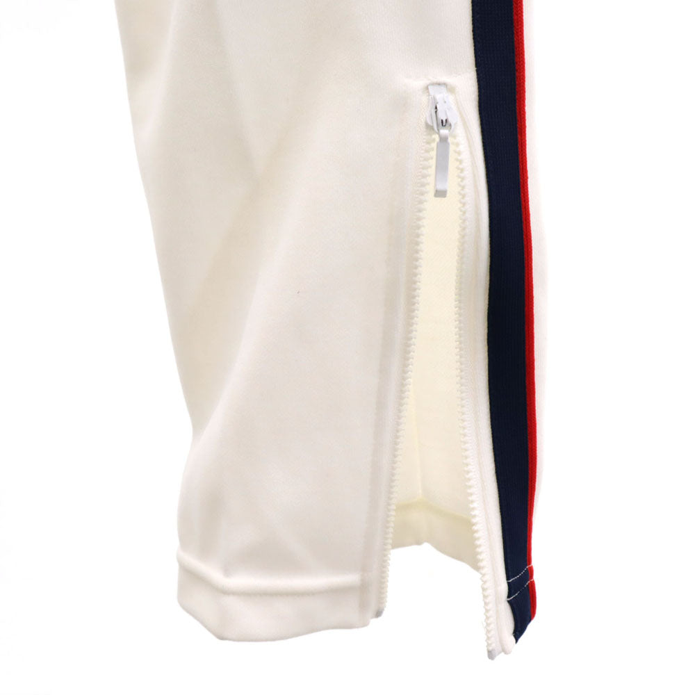 adidas アディダス 70s デサント製 西ドイツタグ ヴィンテージ ロングジャージパンツ M ホワイト レディース