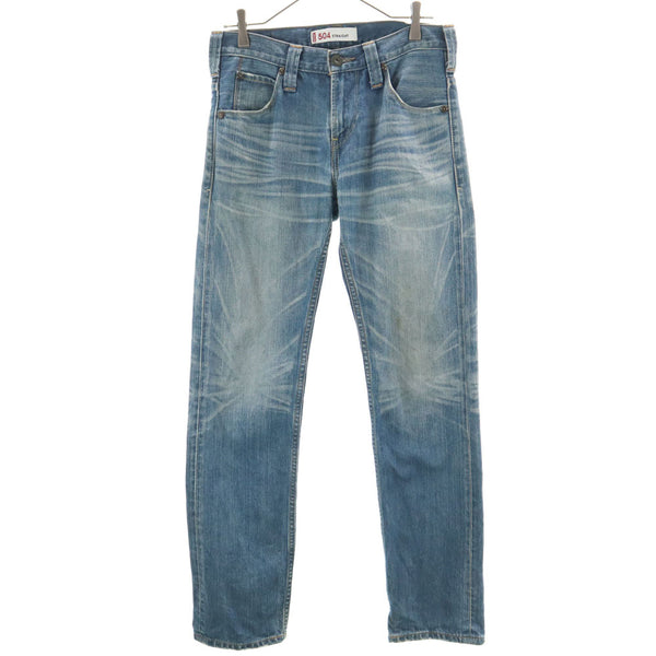 リーバイス 504 ストレートデニムパンツ W29 ウォッシュブルー Levi