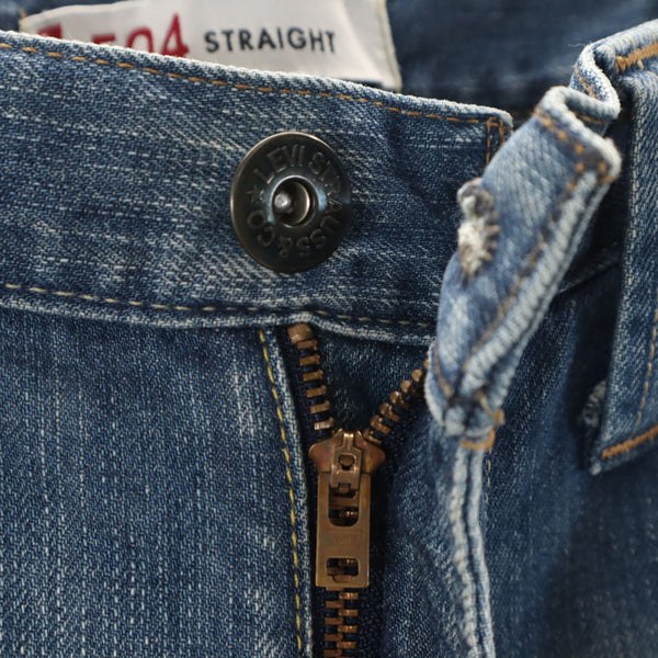 リーバイス 504 ストレートデニムパンツ W29 ウォッシュブルー Levi