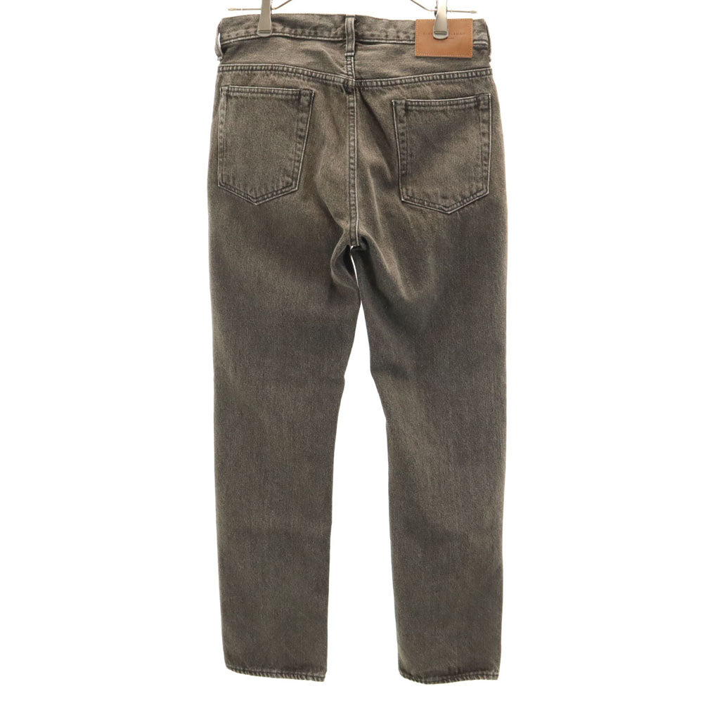 美品 Mr.GENTLEMAN ミスタージェントルマン 日本製 テーパードデニムパンツ W30 アイスブラック ジーンズ レディース