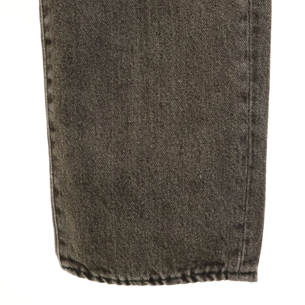 美品 Mr.GENTLEMAN ミスタージェントルマン 日本製 テーパードデニムパンツ W30 アイスブラック ジーンズ レディース