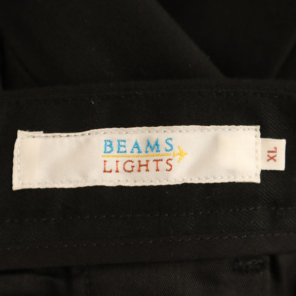 未使用 ビームスライツ テーパードパンツ XL ブラック BEAMS LIGHTS ストレッチ メンズ