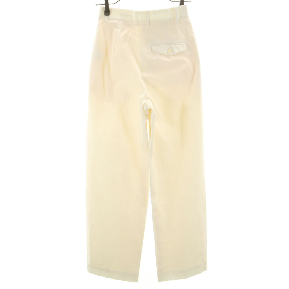 DES PRES デプレ 未使用 日本製 ワイドパンツ 32 ホワイト ストレッチ レディース