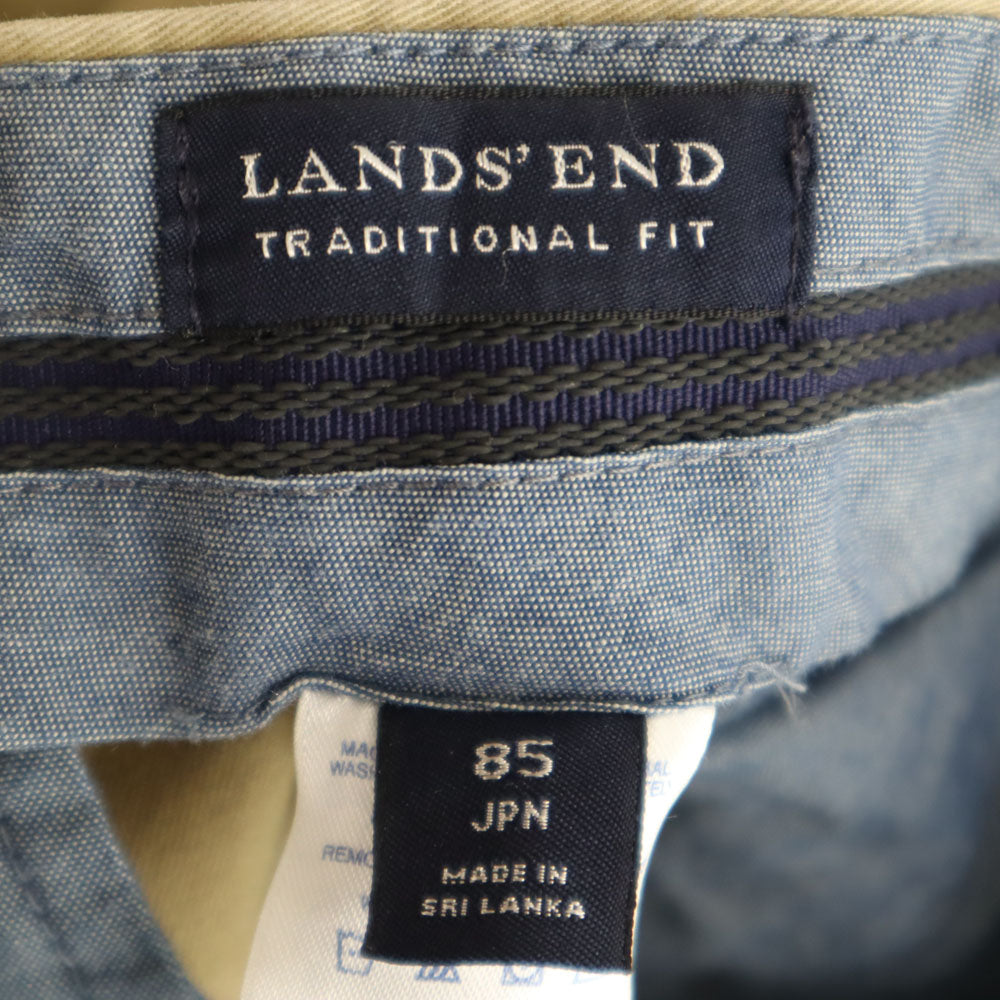 ランズエンド トラディショナルフィット チノパンツ 85 ベージュ LANDS' END メンズ