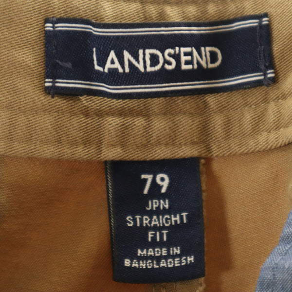 ランズエンド ストレートパンツ 79 ベージュ LANDS' END メンズ