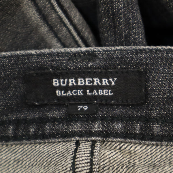 バーバリーブラックレーベル 三陽商会 ストレートデニムパンツ 79 ブラック BURBERRY BLACK LABEL ジーンズ メンズ