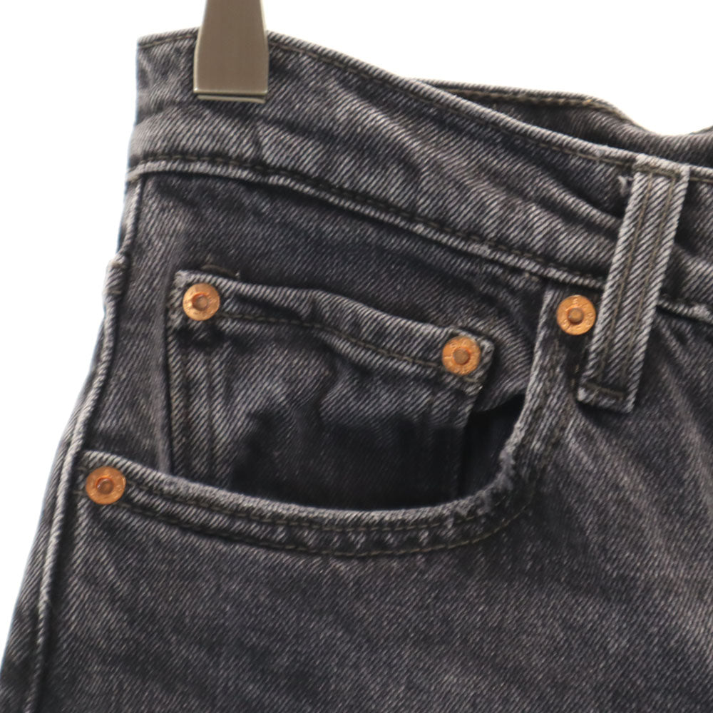 リーバイス スキニーデニムパンツ W26 ブラック Levi's ボタンフライ レディース