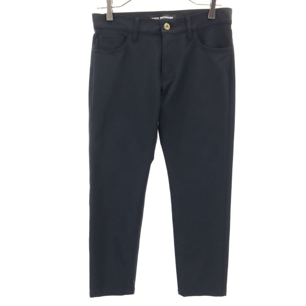 JUNYA WATANABE ジュンヤワタナベ 2021年 日本製 ストレッチ クロップドパンツ S チャコールブラック コムデギャルソン レディース