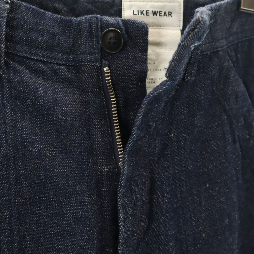 YAECA ヤエカ 日本製 デニムパンツ ネイビー LIKE WEAR メンズ