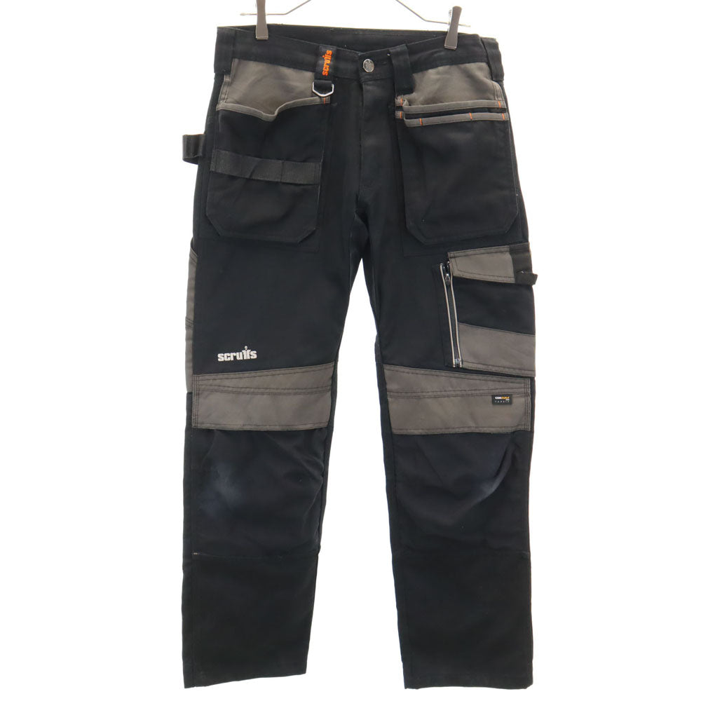 scruis ワークパンツ 30 黒 作業用 メンズ