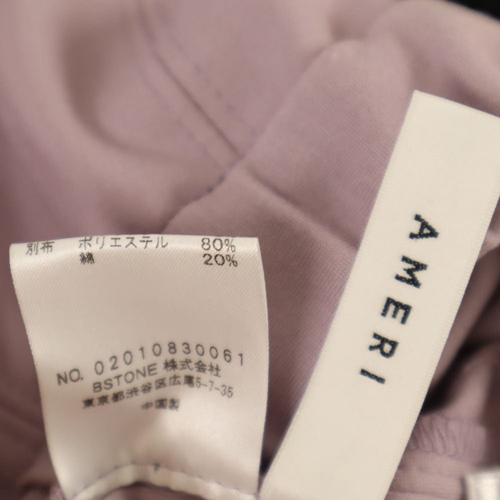 AMERI UNDRESSED アメリ パンツ M パープルピンク 裾ジップ レディース