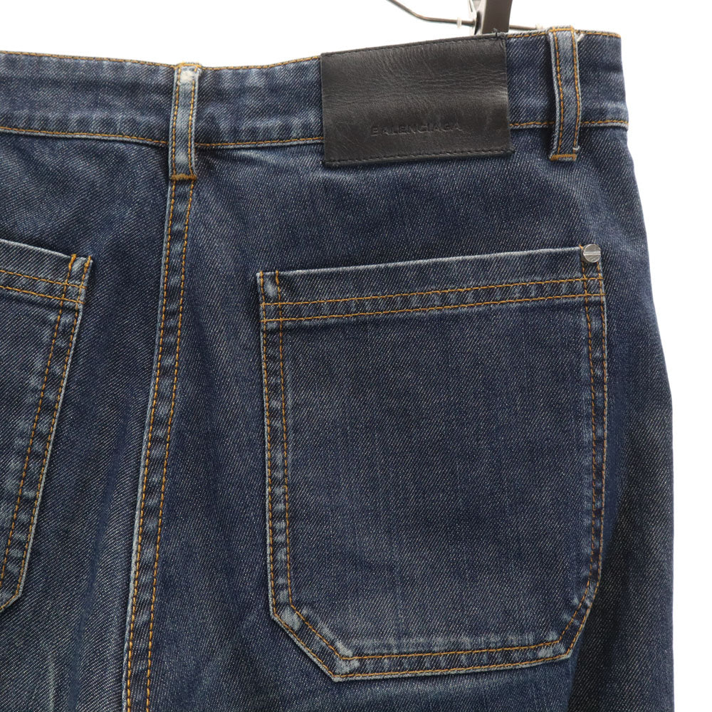 BALENCIAGA バレンシアガ 2015年 ポルトガル製 デニムパンツ 36 ブルー レディース