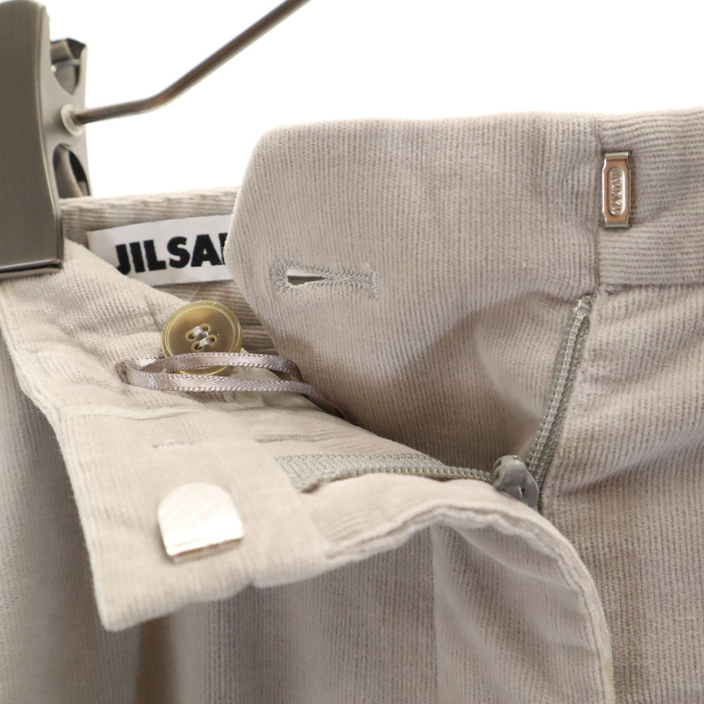 JIL SANDER ジルサンダー イタリア製 コットンパンツ 32 グレー レディース