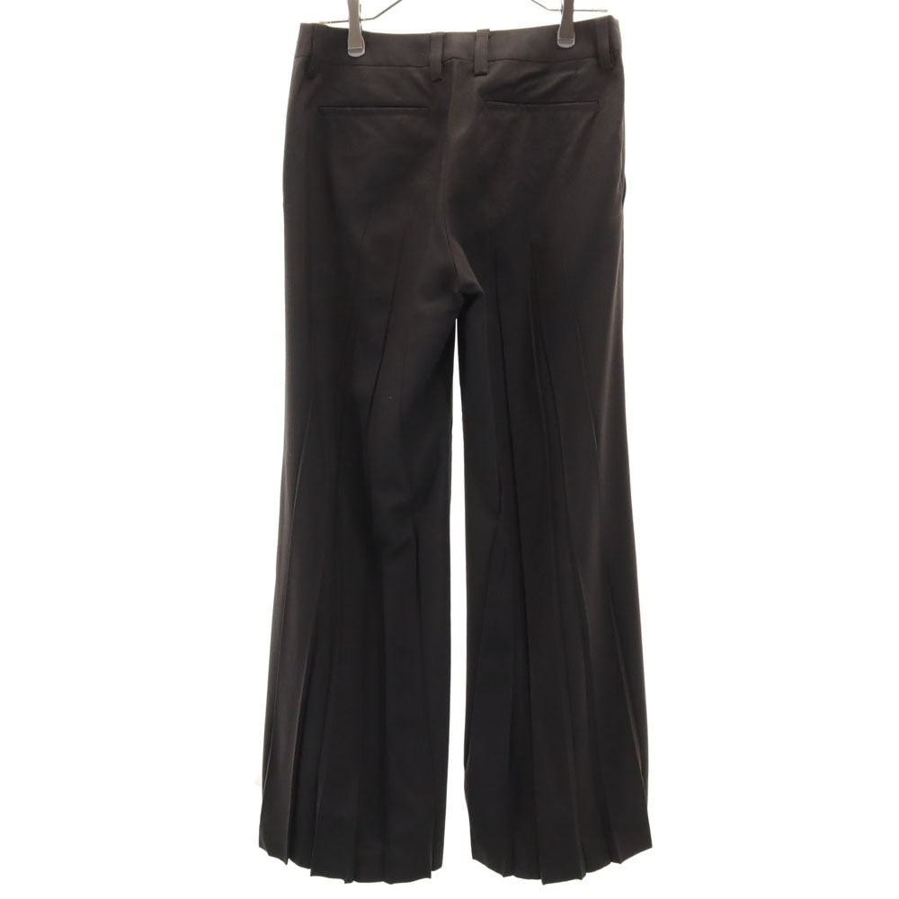 イッセイミヤケフェット 日本製 プリーツ フレアパンツ 3 ブラウン レディース