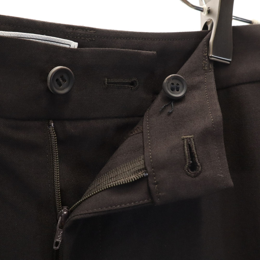 イッセイミヤケフェット 日本製 プリーツ フレアパンツ 3 ブラウン レディース