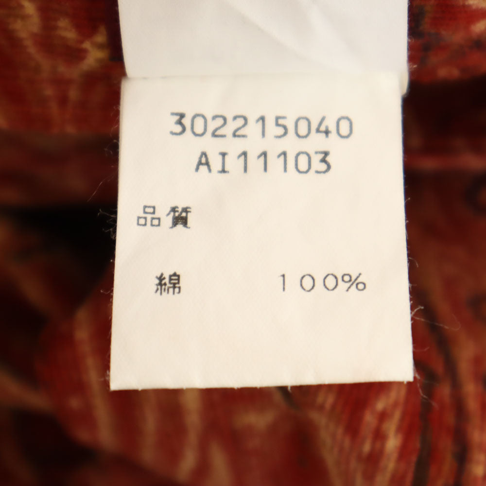 KENZO ケンゾー 90s スロベニア製 オールド 総柄 コーデュロイパンツ 38 レッド レディース