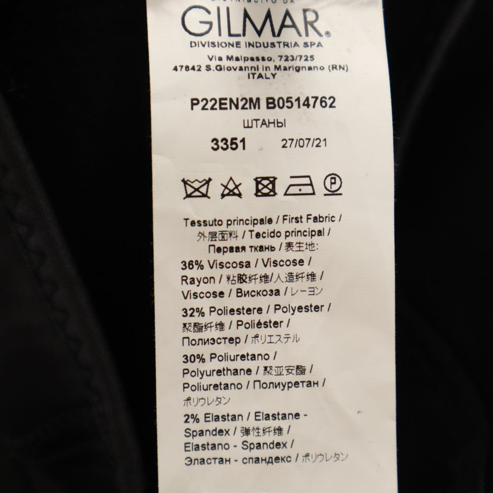 未使用 ヌメロヴェントゥーノ イタリア製 フェイクレザー スリムパンツ 48 ブラック メンズ